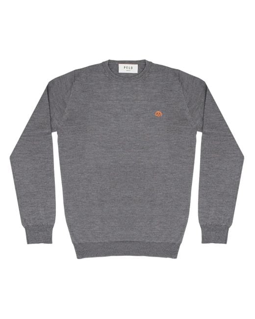 PELO FOUNDATION Gray Dog-Appliqué Jumper