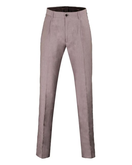 Pantalones de vestir con pinzas Moorer de hombre de color Gray