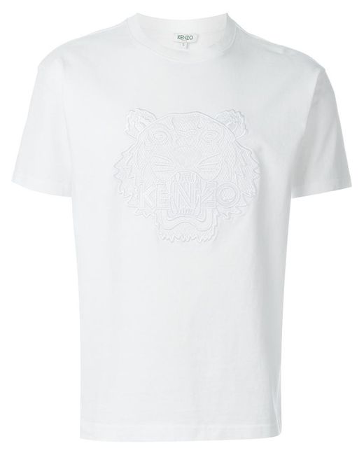 KENZO White 'tiger' T-shirt for men