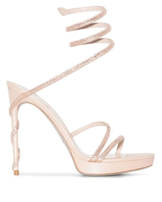 Sandali Con Decorazione 120Mm di Rene Caovilla in Pink