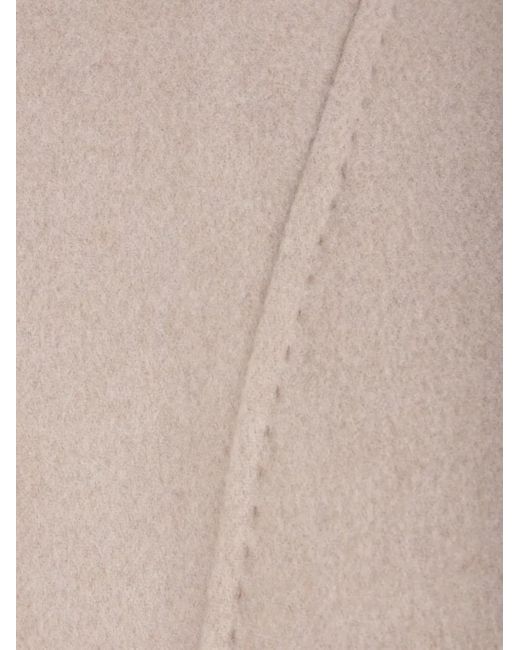 Max Mara Natural Kaschmirmantel mit aufgesetzter Tasche