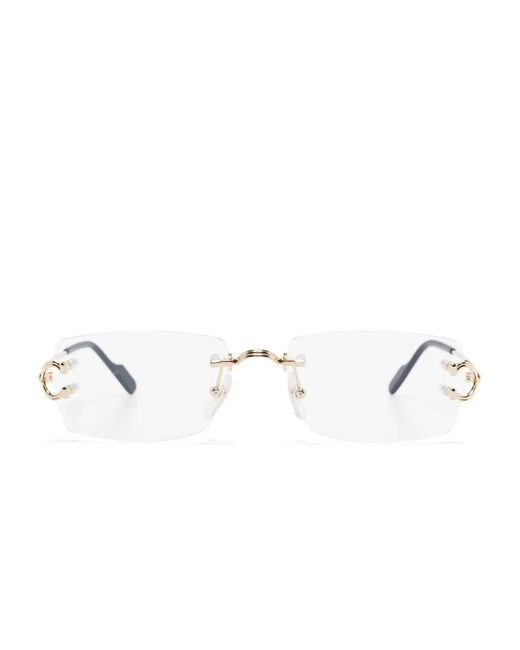Cartier Metallic C De Cartier Glasses