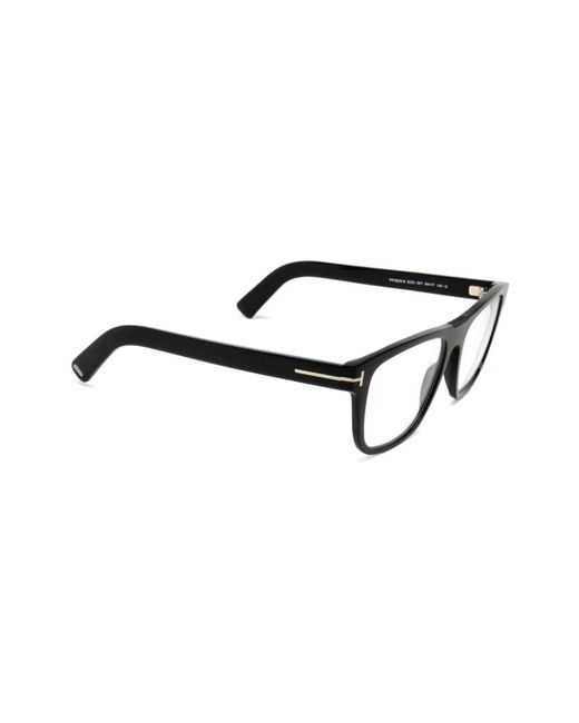 Tom Ford Black Square-Frame Glasses for men