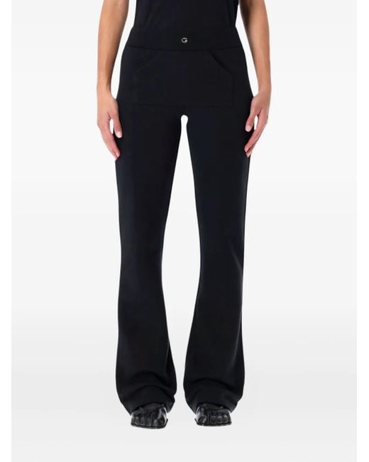 Pantalones con diseño acampanado Coperni de color Black