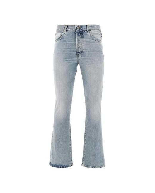 Haikure Blue Fergus Washed Five-Pocket Jeans for men