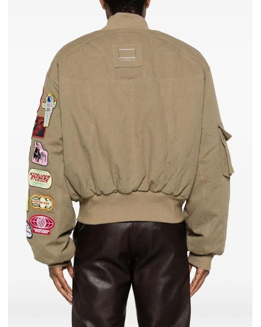 Kidsuper Natural Patch Pocket Bomber Jacket for men