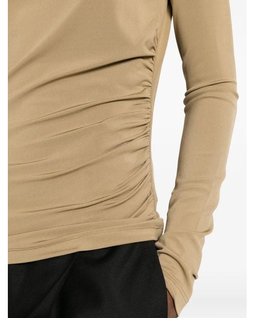 Max Mara Natural Haut Gomma À Fronces