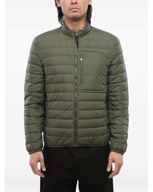 Woolrich Green Bering Quilted Puffer Jacket for men