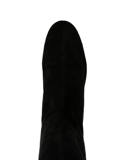 Aquazzura ラウンドトゥ ロングブーツ Black