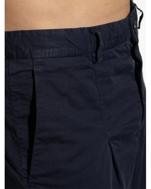 Paul Smith Blue Pleated Trousers for men