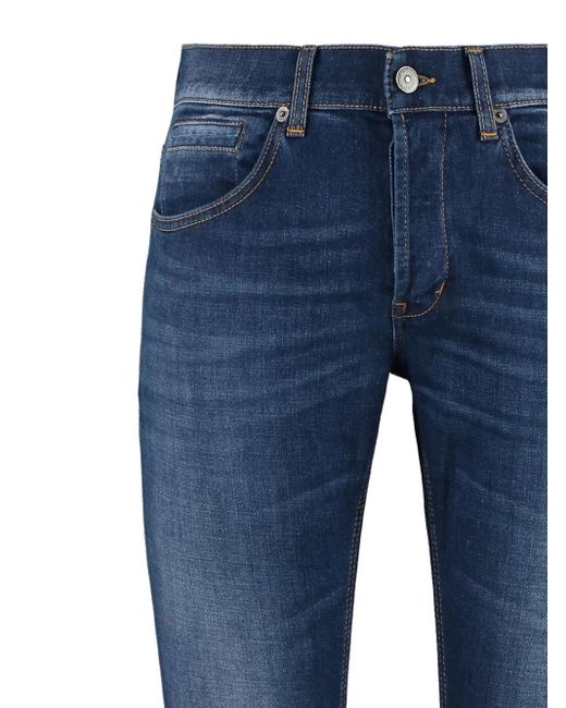 Dondup Blue George Five-Pocket Jeans for men