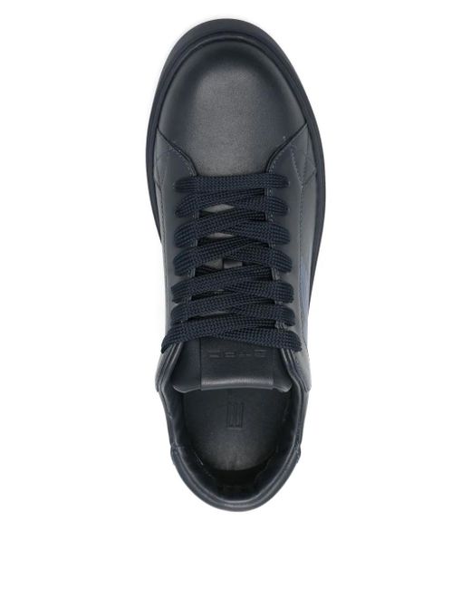 Etro Blue Leather Low-Top Sneakers for men