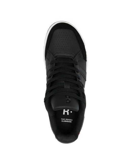 On Shoes White Roger Clubhouse Lace-Up Sneakers
