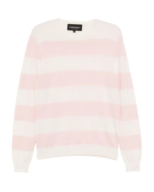 Cynthia Rowley Lucky Gestreepte Top in het Pink