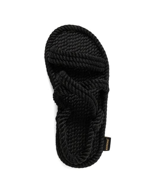 Bohonomad White Rope-Braided Platform Espadrilles
