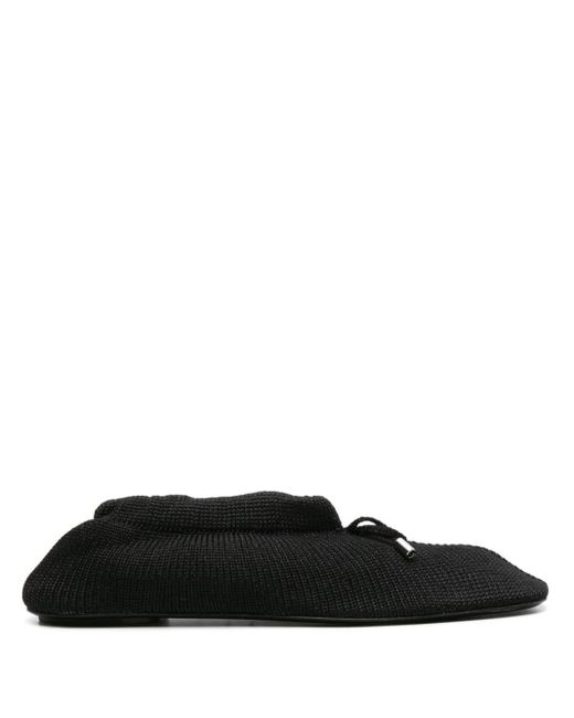 Totême  Black The Knitted Ballerina Shoes