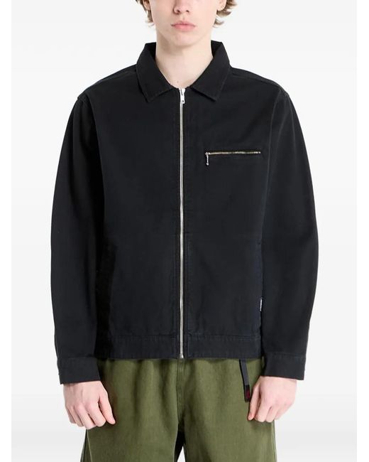 Gramicci Black Zip-Up Canvas Jacket for men