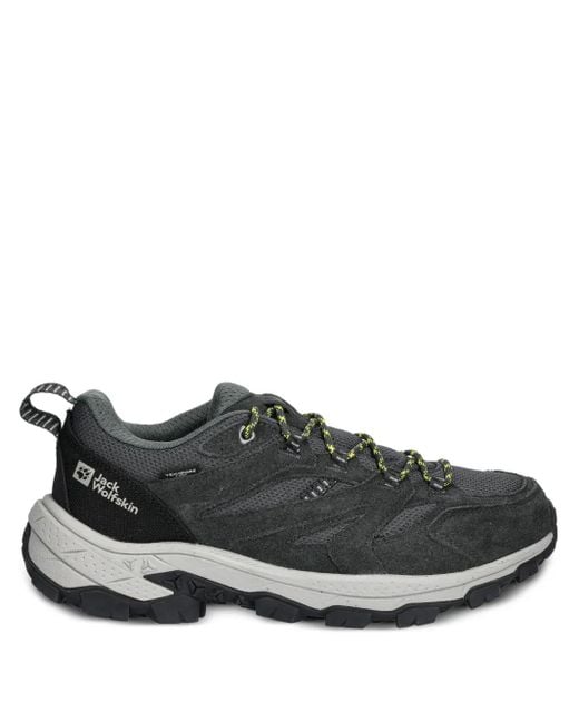 Jack Wolfskin Black Vojo Tour Texapore Lace-Up Fastening Performance Sneakers for men