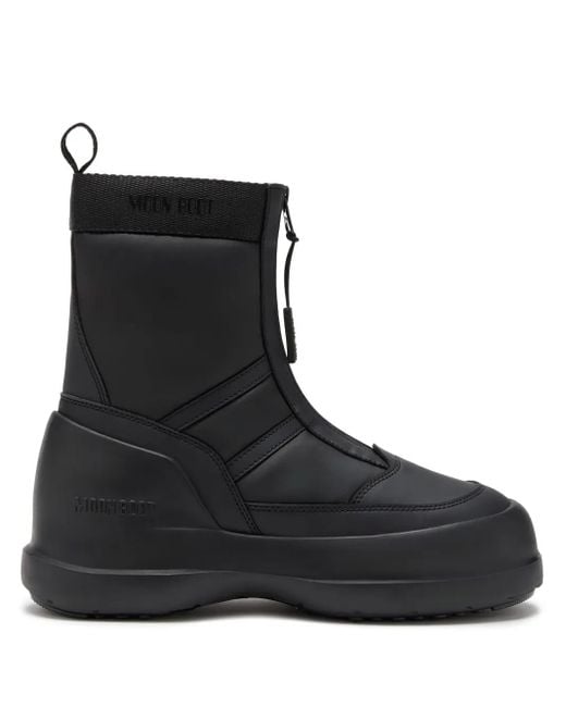 Moon Boot Black Luna Boots - Unisex - Polyurethane/polyamide/polyethylene Vinyl Acetate (peva)/rubberpolyester