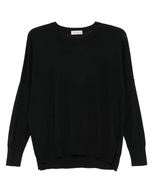 Pull En Maille Fine Blanca Vita en coloris Black