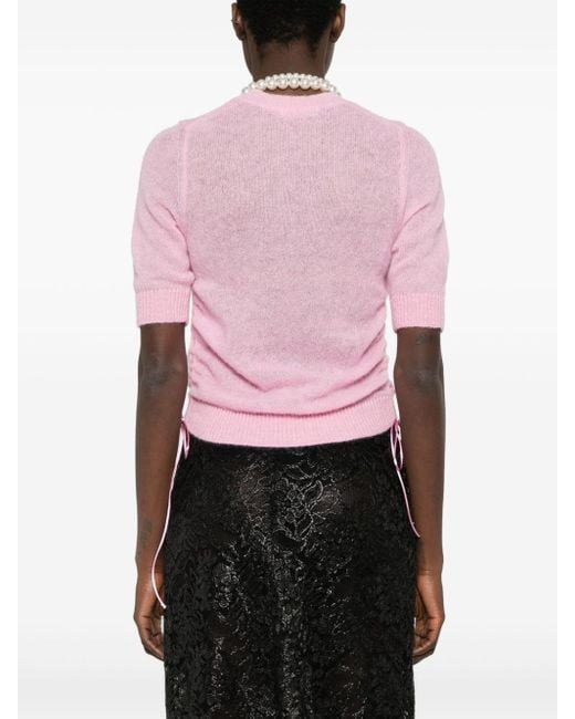 CECILIE BAHNSEN Pink Videl Knitted Top