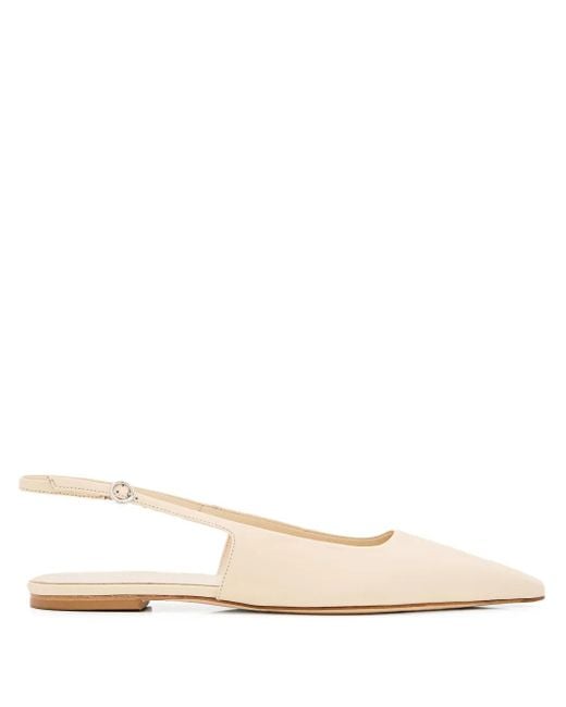 Aeyde Natural Leather Ballerina Shoes
