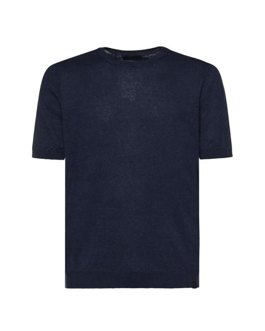Fay Blue Short-Sleeve T-Shirt for men