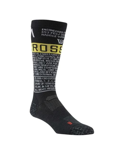 Reebok Black X Crossfit Crew Socks for men