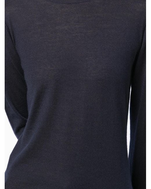 N.Peal Cashmere Black Long-Sleeve Cashmere Jumper