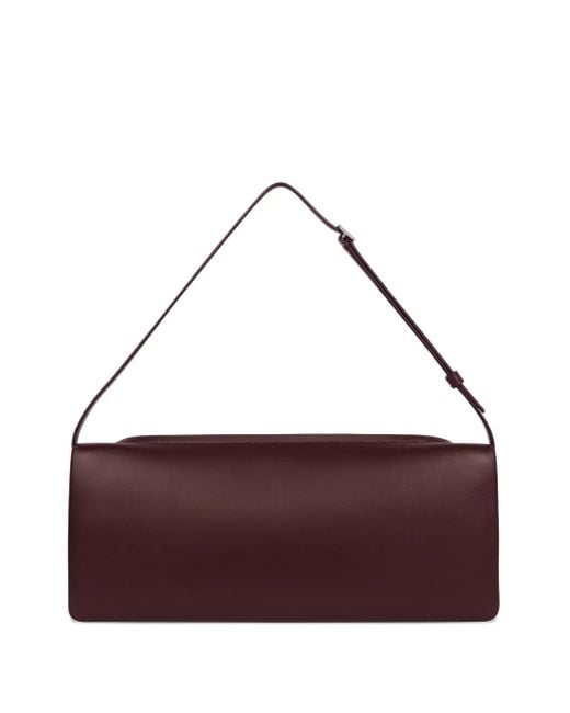 Courreges Purple Flap Clutch Bag