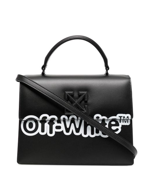 Off-White c/o Virgil Abloh Leather Jitney 2.8 Logo-print Tote Bag in ...