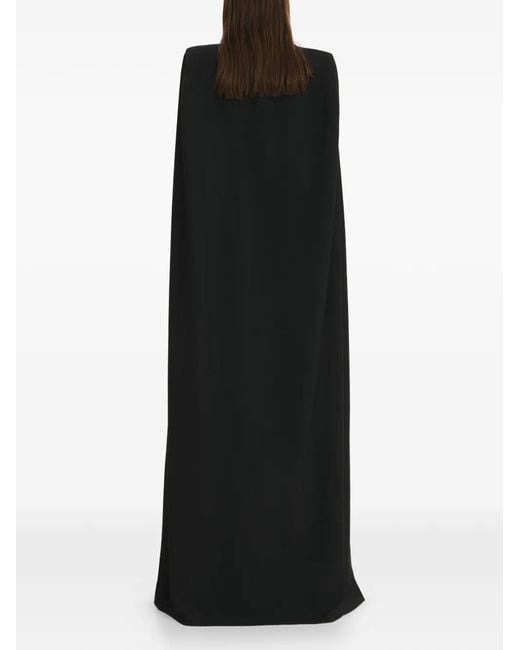 Vestiaire d'un Oiseau Libre Black Cape Maxi Dress
