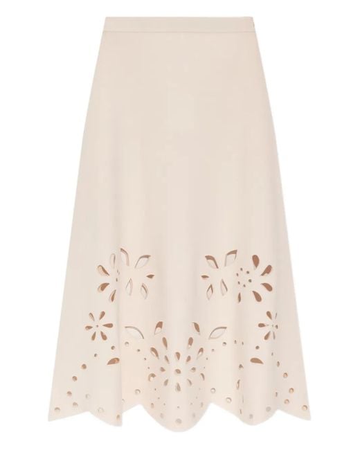 Jupe À Découpes Au Laser Ulla Johnson en coloris Natural