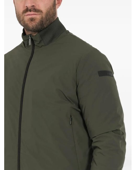 Rrd Green Zip Bomber Jacket for men