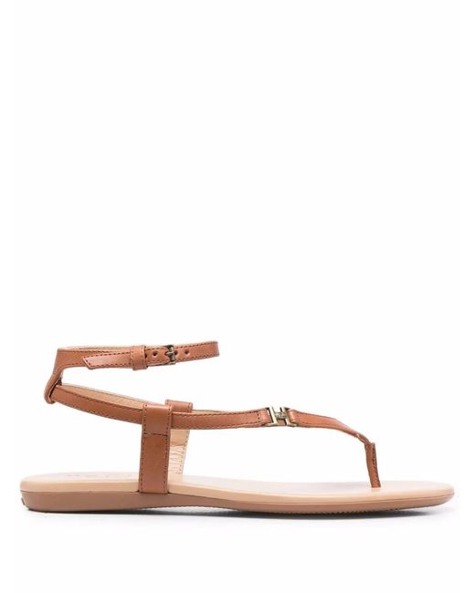 Hogan Brown Open Toe Sandals
