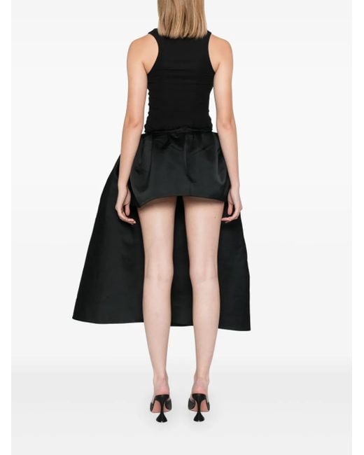 ShuShu/Tong Black Irregular Midi Skirt