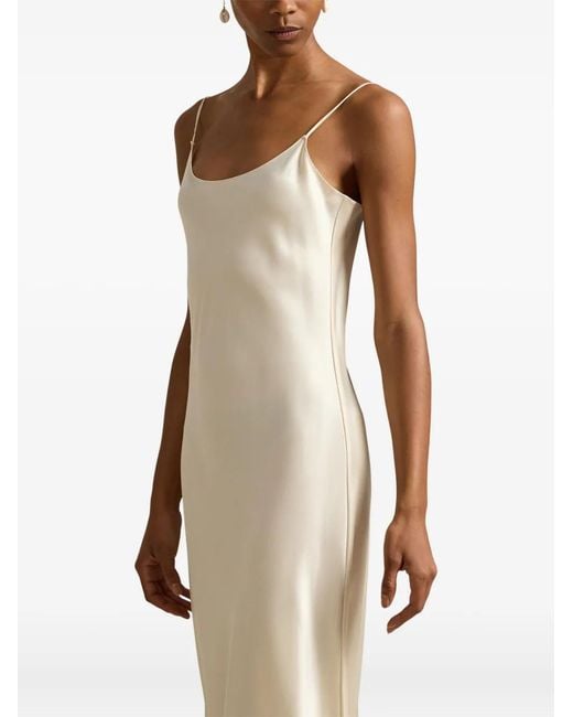 Polo Ralph Lauren White Satin Slip Dress