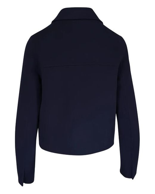 ODEEH Blue Single-Breasted Jacket