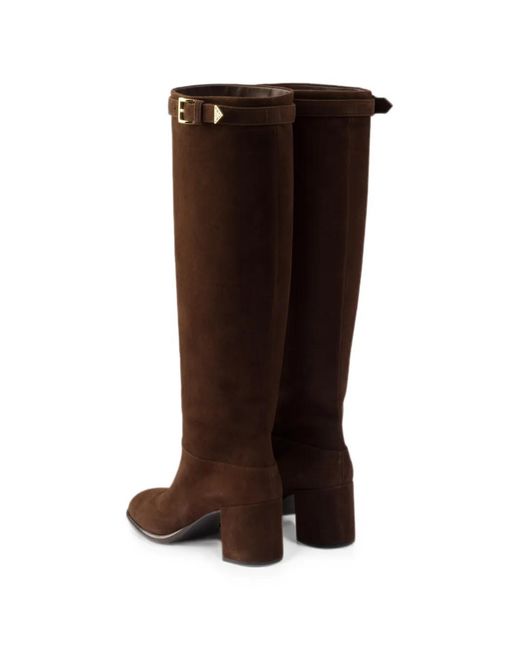 Prada Brown Suede Boots