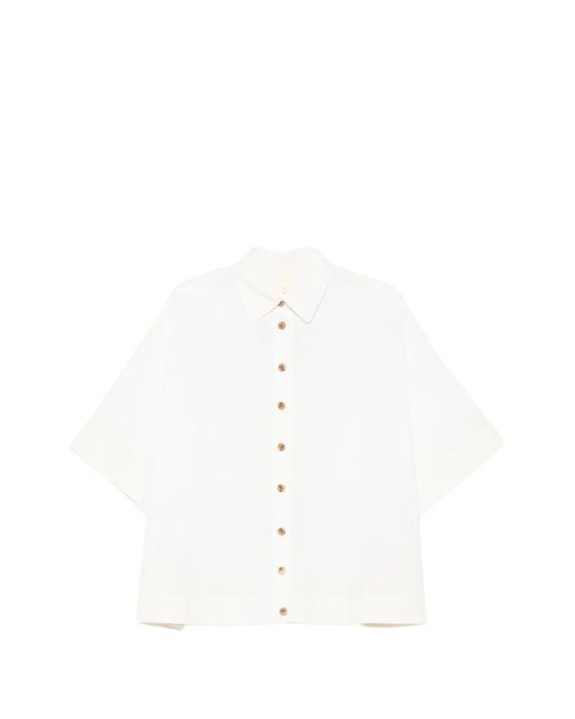 SOH White Short-Sleeve Shirt