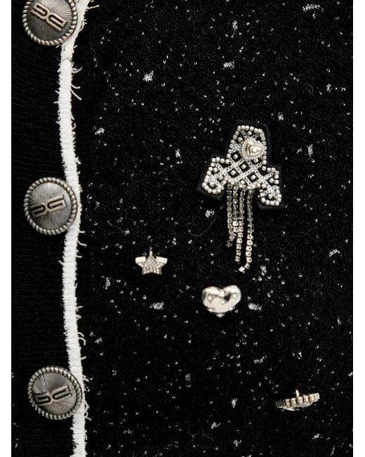 Gestuz Black Stud-Embellished Cardigan