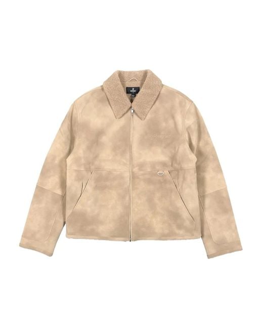 Veste À Col En Peau Lainée Represent pour homme en coloris Natural