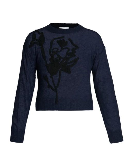 Jersey con cuello redondo Erdem de color Blue
