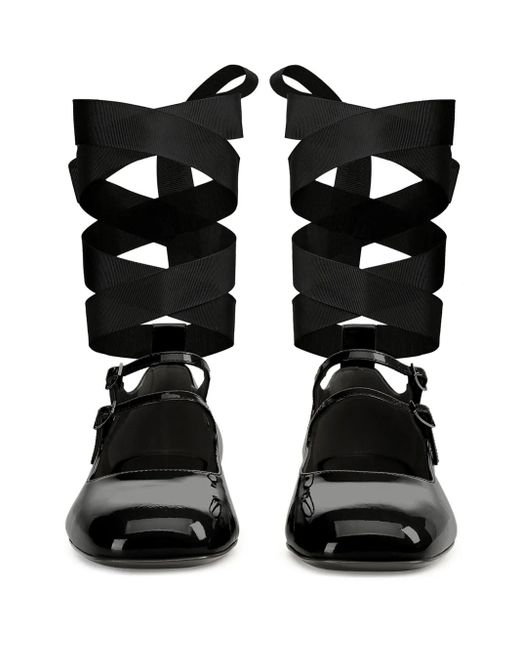 Sergio Rossi Black Si Rossi Ballet Flats