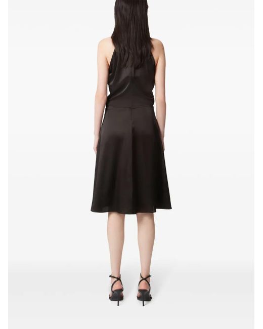 Nina Ricci Black Ruched-Detailing Dress