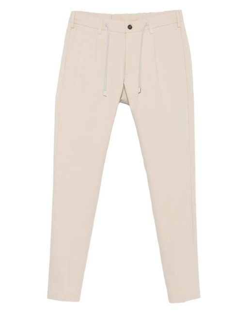 Eleventy Natural Drawstring Trousers for men