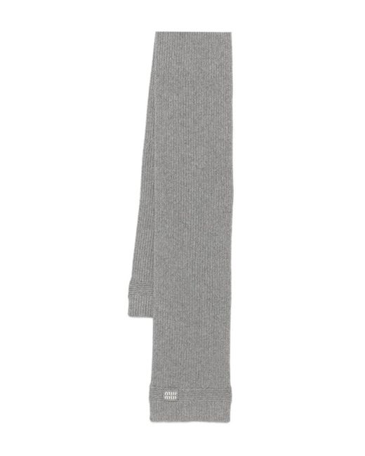 Sciarpa di Miu Miu in Gray