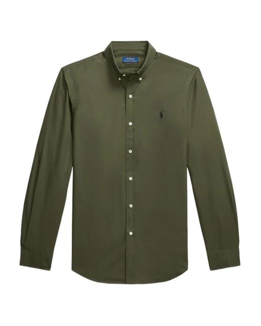 メンズ Polo Ralph Lauren ポプリン シャツ Green