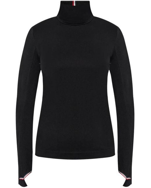 Moncler Black Polartec Logo-Appliqué Sweatshirt