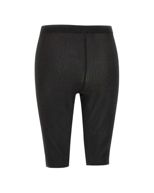a. roege hove Black Ena Ribbed Elasticated Waistband Shorts